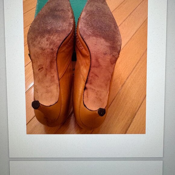 SACHA LONDON NOELIA NUT KID/SUEDE KITTEN HEEL, 8.5 M/W - Picture 7 of 7